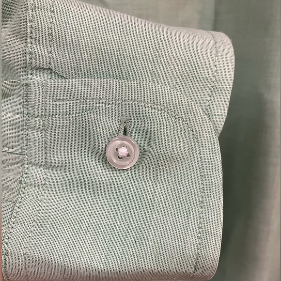 J.Crew XL Green Button Down - Picture 3 of 6